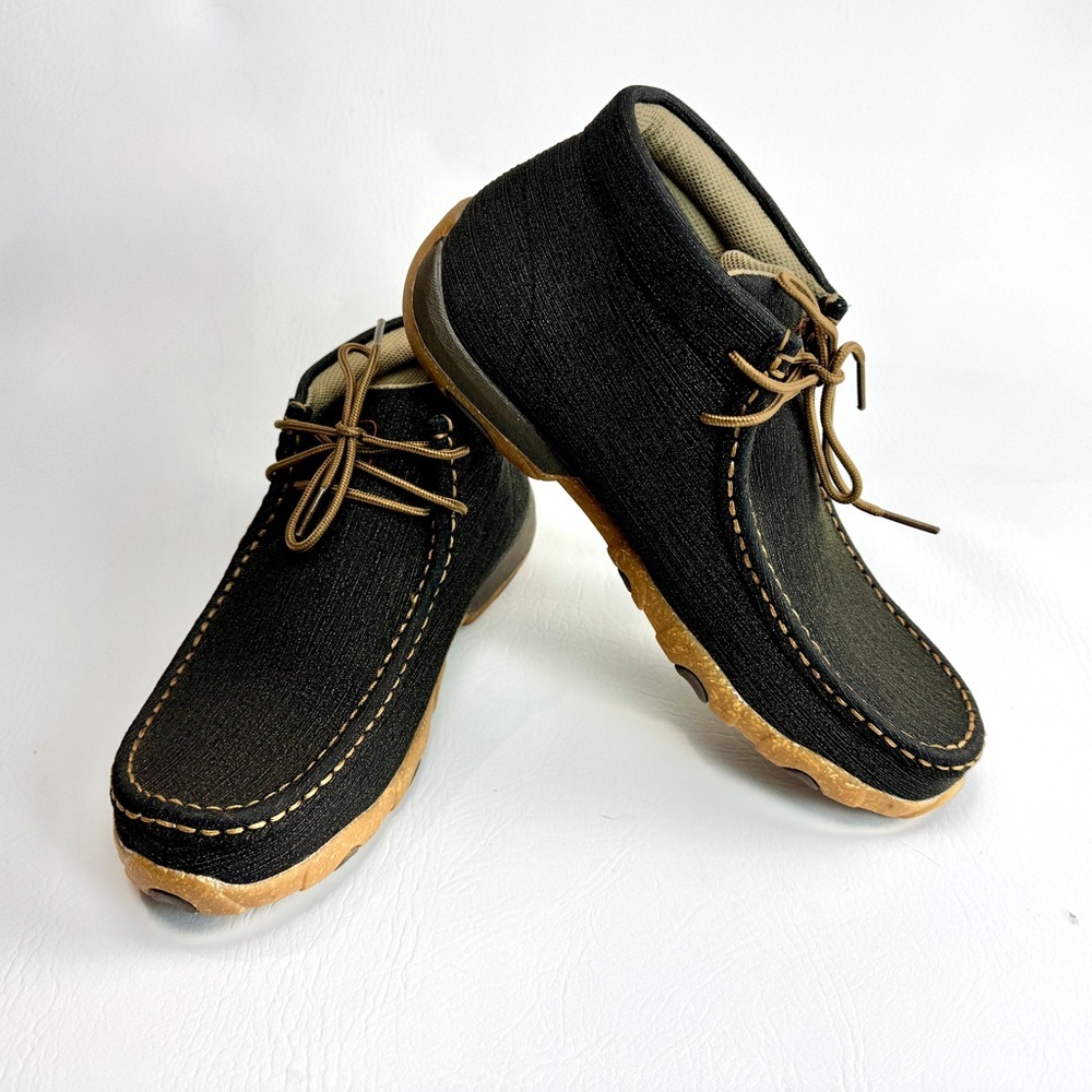 Twisted X Women’s Driving Moc WDM0144 Sz 9 charcoal and brown